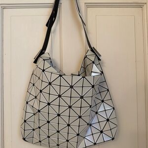 Geometric Black and White Tote Bag